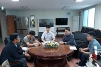 한국수산자원공단 동해본부 동해생명자원센터(내수면센터)에서 김두호 센터장님과 간담회